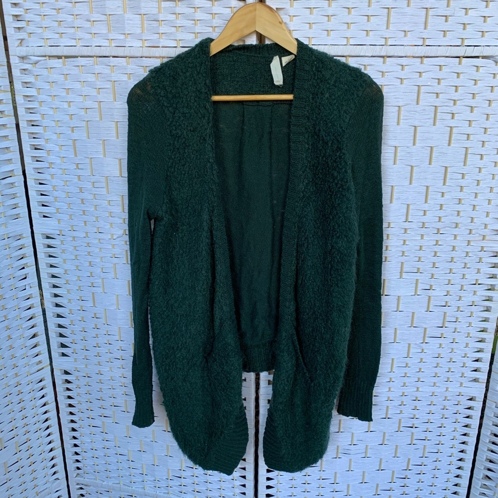 Anthropologie Forest Green Cardigan Sweater
